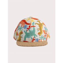 Casquette ivoire imprimé dinosaure garçon - 3A/5A - Du Pareil Au Même