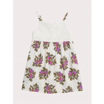 Robe Écrue Imprimée À Bretelles - 4 ans - Du Pareil Au Même