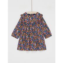 Robe Manches Longues Imprimée Orange Pour pour Bébé - Fille - 3 mois - Du Pareil Au Même