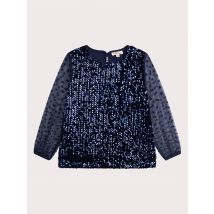 Blouse En Sequins Avec Manches En Organza Pour - Fille - 4 ans - Du Pareil Au Même