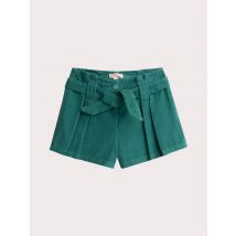 Short Bleu Vert En Velour Cotelé Pour - Fille - 9A - Du Pareil Au Même