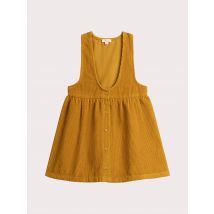 Robe Moutarde Sans Manches Velours Côtelé Pour - Fille - 6 ans - Du Pareil Au Même