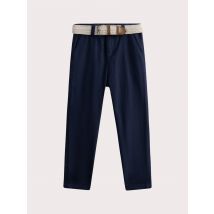 Pantalon Chino Bleu Nuit Avec Ceinture - 7A - Du Pareil Au Même