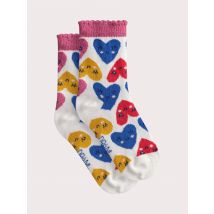 Chaussettes À Imprimé Cœurs Pour - Fille - 35/38 - Du Pareil Au Même