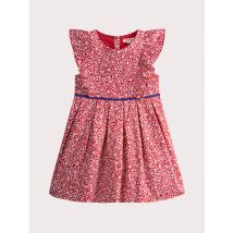 Robe Rouge Imprimé Fleurs Blanches - 6 ans - Du Pareil Au Même