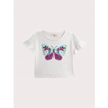 T-shirt Manches Courtes Animation Papillon - 4 ans - Du Pareil Au Même