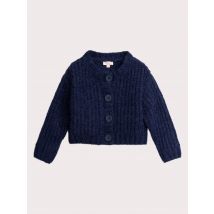 Cardigan Bleu Marine En Maille Plume Pour - Fille - 4 ans - Du Pareil Au Même