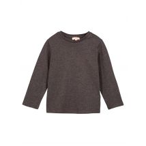 Tshirt Uni Gris Anthracite Chine Manches Longues - 8 ans - Du Pareil Au Même