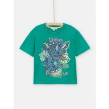 T-shirt Vert Animation Dinosaure Pour - Garçon - 12 ans - Du Pareil Au Même
