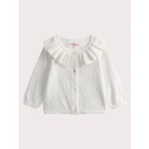 Cardigan Blanc Cassé Pour pour Bébé - Fille - 24 mois - Du Pareil Au Même