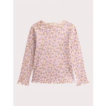 Tshirt Blanc Manches Longues En Côte Imprimé Fruité - 6 ans - Du Pareil Au Même