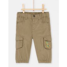 Pantalon En Twill Couleur Vert Militaire pour Bébé - Garçon - 3 mois - Du Pareil Au Même