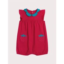 Grenouillère Fraise Pour pour Bébé - Fille - 1 mois - Du Pareil Au Même