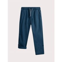 Pantalon Bleu En Coton Et Lin - 9A - Du Pareil Au Même