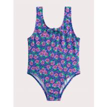 Maillot De Bain 1 Pièce Imprimé Fleuri Pour - Fille - 6 ans/7A - Du Pareil Au Même
