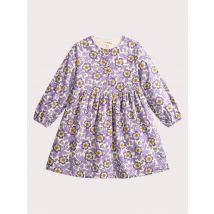 Robe En Velours Côtelé Imprimé Violet Fleuri Pour - Fille - 12 ans - Du Pareil Au Même