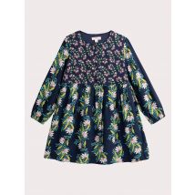 Robe Marine Imprimé Façon Patchwork Fleuri Pour - Fille - 10 ans - Du Pareil Au Même