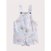Salopette Courte Surf Pour pour Bébé - Garçon - 9 mois - Du Pareil Au Même