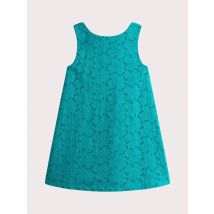 Robe Turquoise En Broderie Anglaise - 8 ans - Du Pareil Au Même