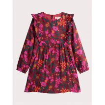 Robe Rouge Imprimé Fleuri Pour - Fille - 3 ans - Du Pareil Au Même