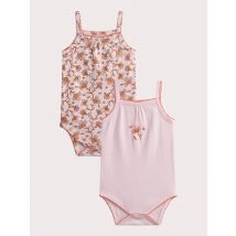 Body Lingerie Fleurs Lot De 2 Pour pour Bébé - Fille - 9 mois - Du Pareil Au Même
