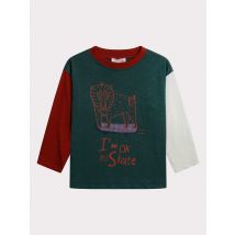 T-shirt Manches Longues Animé Avec Manches Contrastées - 4 ans - Du Pareil Au Même