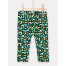 Pantalon Bleu Pétrole À Imprimé Fleuri Pour pour Bébé - Fille - 6 mois - Du Pareil Au Même