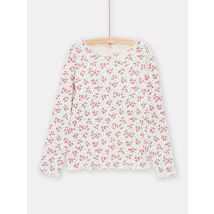 T-shirt Rosa Con Stampa A Fiori Bambina - 4A - Du Pareil Au Même