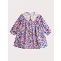 Baby Girls' Ecru Printed Dress - 18 Mese - Du Pareil Au Même