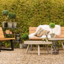 Woood - Table d'appoint en métal ø60cm - Beige - SUNNY - Métal - Style Contemporain