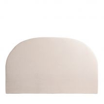 Tête de lit en coton et lin demi-lune L170cm - Naturel - NOUSSA - Drawer - Style Bohème