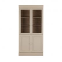 Woood - Vaisselier 4 portes en bois - Chow - Couleur - Beige - Bois - Style Vintage