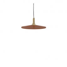 Pomax - Suspension ronde en métal ø40cm - Brampton - Couleur - Terracotta - Métal - Style Contemporain