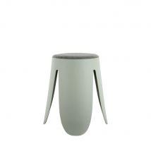 Leitmotiv - Tabouret en plastique H46cm - Vert amande - SAVOR - Plastique - Style Contemporain