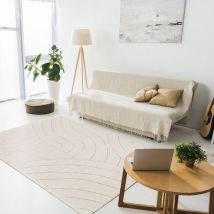 Tapis contemporain à motif organique - 160x230cm - ELSA - - Style Contemporain