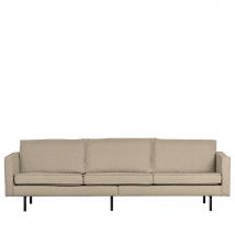BePureHome - Grand canapé 4 places vintage en tissu bouclette L277cm - Beige - BRONCO - - Style Vintage