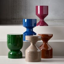 Woood - Table d'appoint ronde en métal ø30 cm - Marron argile - FLYOD - Métal - Style Contemporain