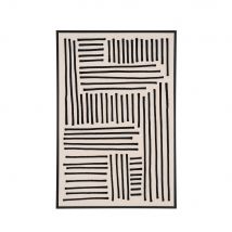 House Nordic - Tableau contemporain - Noir et blanc - LIPARI - Fibres naturelles - Style Contemporain