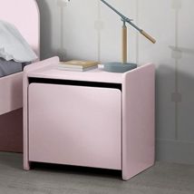Table de chevet enfant en bois - Rose - AULIA - Bois - Style Scandinave