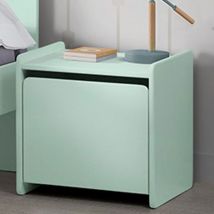 Table de chevet enfant en bois - Vert menthe - AULIA - Bois - Style Scandinave