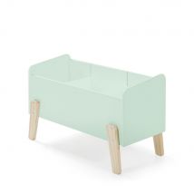 Coffre de rangement enfant en bois - Aulia - Couleur - Vert menthe - Bois - Style Scandinave