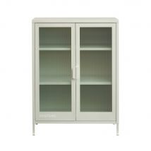 Buffet 2 portes en métal PANTONE L75cm - Nino - Couleur - Beige - Aluminium - Style Industriel