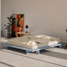 Karup Design - Lit design en bois 140x200cm - Bleu clair - Japan - Bois - Style Scandinave