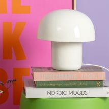 Leitmotiv - Lampe à poser en Métal - Blanc - FAT MUSHROOM MINI - Métal - Style Vintage