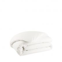 Drawer - Housse de couette blanc ivoire en percale de coton - Como - Couleur - Blanc ivoire, Dimensions - 240x260cm -