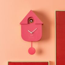 Karlsson - Horloge à pendule - Rose - MODERN CUCKOO - Plastique - Style Contemporain