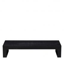 Woood - Table basse en bois 120x50cm - Noir - MARTE - Bois - Style Classique