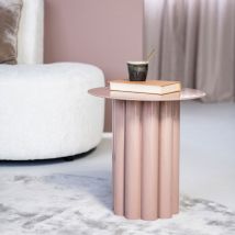 By-Boo - Table d'appoint en Métal - Rose - OLYMPA - Métal - Style Contemporain