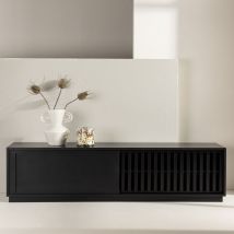 Venture Home - Meuble TV en Bois 180 cm cm - Noir - LUGO - Bois - Style Scandinave