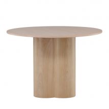 Venture Home - Table à manger 4 personnes ronde en bois - Olivia - Couleur - Bois clair - Bois